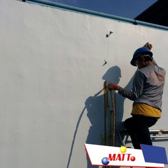 ซ่อมน้ำรั่วซึมด้วย pu foam injection